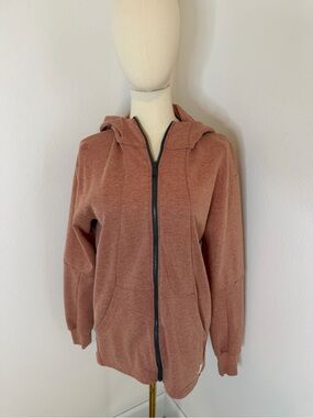 DESO Zip Up Hoodie in Mauve /‎ Orange Size Small/Medium